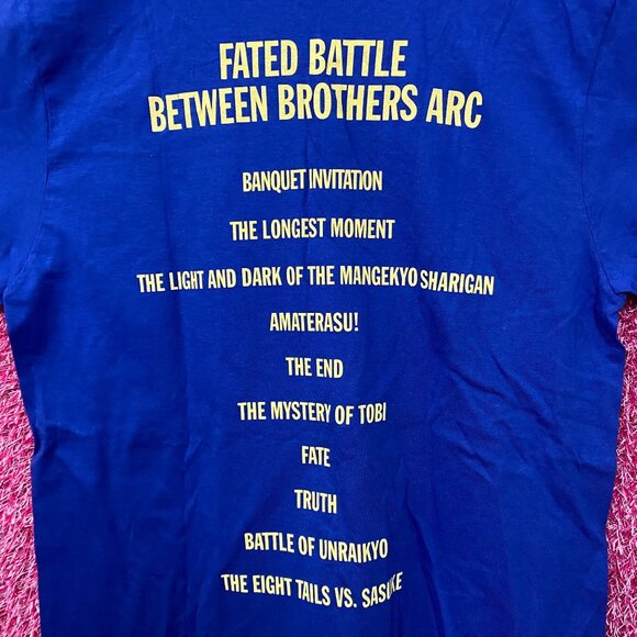 Sasuke & Itachi Uchiha Battle of Bros Naruto Shippuden Tee M - Picture 4 of 4
